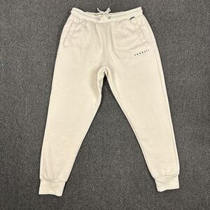 Sonneti London Unisex Adult's Drawstring Jogger Pants Cream Size Medium